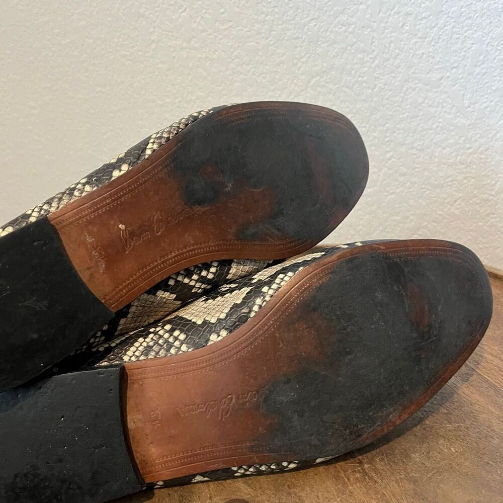 Sam Edelman Black White Loraine Python-Embossed L… - image 6